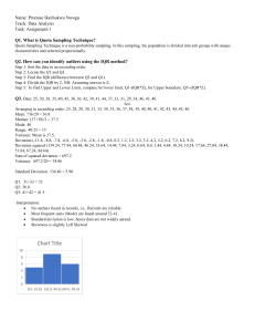 Data Analysis Assignment 1: Quota Sampling & Outlier Detection
