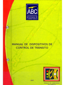 Manual de Dispositivos de Control de Tr&aacute;nsito Bolivia