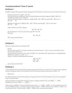 Geometr&iacute;a moderna I: Tarea 2&deg; parcial