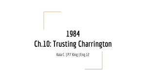 1984 Ch.10 Analysis: Trusting Charrington
