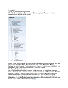 SAP ECC 6.0 France Document Numbering Guide