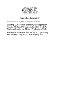 Boosting O2 Reduction Kinetics: g-C3N4 Photocatalysts for H2O2 Production
