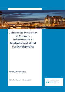 Guide to Telecoms Infrastructure Installation in Residential/Mixed-Use Developments