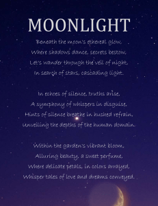 Moonlight Poem: A Romantic Journey Under the Stars