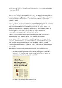 Revis&atilde;o da Norma ABNT NBR 16475:2017 para Pain&eacute;is de Concreto Pr&eacute;-moldado