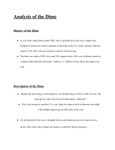 Analysis of the Dime: History, Description, and Value