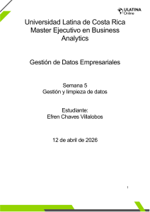 Informe de proyecto sobre limpieza y gesti&oacute;n de datos
