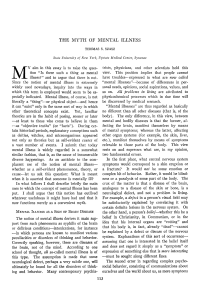 The Myth of Mental Illness by Thomas Szasz
