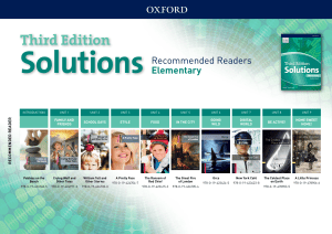 Oxford Solutions Third Edition Elementary Readers