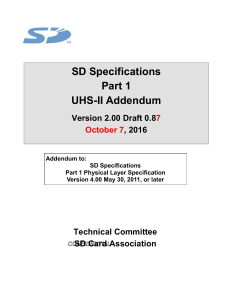 SD Specifications Part 1 UHS-II Addendum Draft 2.00