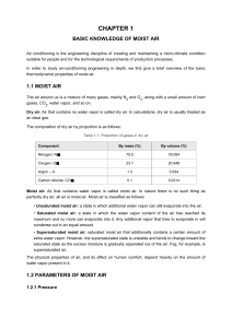 Basic Knowledge of Moist Air: Chapter 1