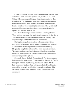 Captain Gore: A Reading Passage for 5th Graders