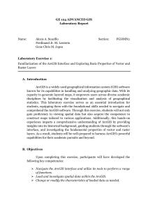 GE 124 Advanced GIS Lab Report: ArcGIS Interface & Layers