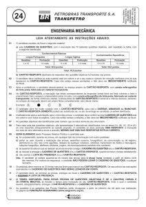 Exame Engenharia Mec&acirc;nica TRANSPETRO 2023.2