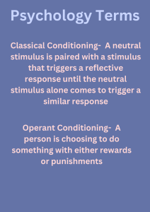 Psychology Terms: Classical & Operant Conditioning Definitions