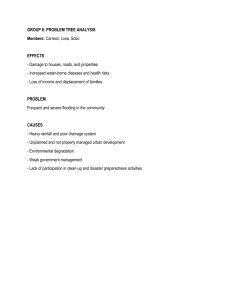 Problem Tree Analysis: Flooding Causes & Effects