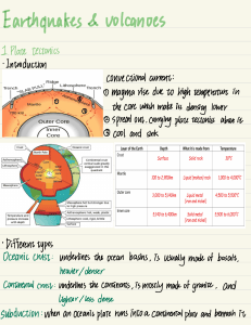 Earthquakes & Volcanoes: Plate Tectonics Guide