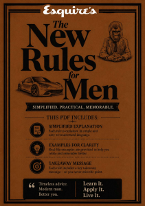 Esquire's New Rules for Men: Simplified, Practical, Memorable