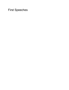 Debate Guide: First Speech Structure & Strategy