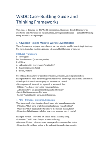 WSDC Case-Building Guide & Thinking Frameworks