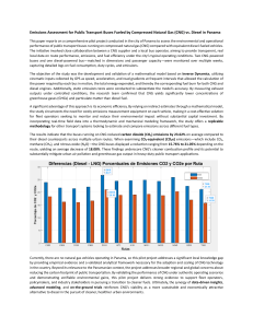 Emissions Assessment: CNG vs Diesel Buses in Panama