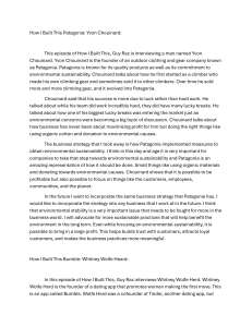 How I Built This: Patagonia & Bumble Business Strategies