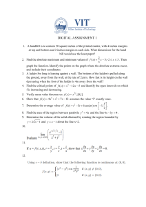 VIT Digital Assignment 1: Calculus Problems