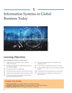 Information Systems in Global Business Today - Chapter 1
