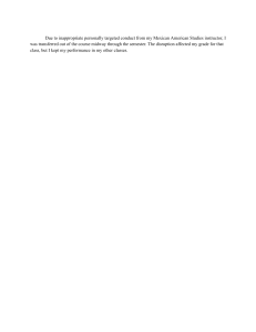 Mexican American Studies Course Transfer: Instructor Conduct Impact