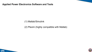 Applied Power Electronics Software and Tools: Matlab/Simulink & Plexim