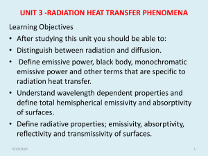 Radiation Heat Transfer Phenomena Textbook