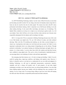 GEC 21.4 Reflection: VMGO and IT Era in Drafting Technology