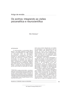 Sonhos: Integrando Vis&otilde;es Psicanal&iacute;tica e Neurocient&iacute;fica