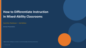 How to Differentiate Instruction in Mixed-Ability Classrooms