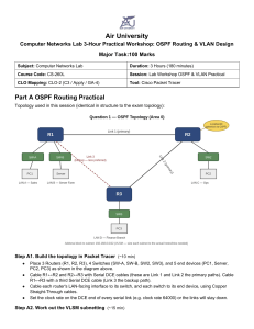 Air University OSPF & VLAN Lab Workshop Guide