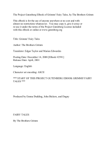 Grimms' Fairy Tales by Brothers Grimm - Project Gutenberg