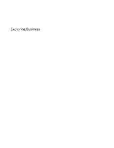 Exploring Business: Introduction to Business Concepts Textbook