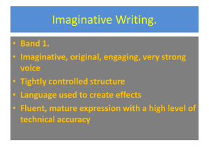 Imaginative Writing Guide: Band 1 Criteria & Examples
