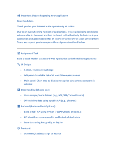Stock Market Dashboard Assignment
