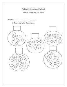 Telford International School Maths Revision 2nd Term Worksheet