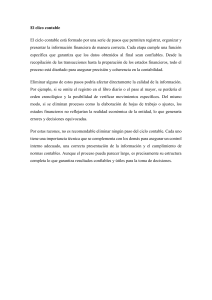 El ciclo contable y diferencias contables entre empresas