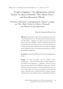 Appropriation of Joyce's 'Eveline' in O'Donnell and Benvenuto's Works