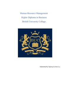 Human Resource Management Assignment on UBS AG