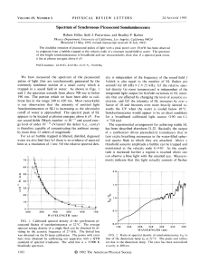 Spectrum of Synchronous Picosecond Sonoluminescence