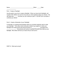 Flashlight Lab Worksheet: Build & Schematic