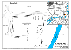 Mapa techniczna bloku BC/9, strefa B, GIIC Kota Deltamas