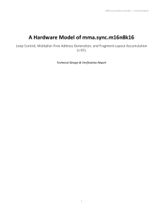 MMA Accumulator Controller Technical Report: RTL Design & Verification