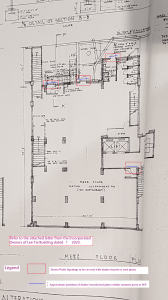Lee Tai Building Mezzanine Floor Plan with Renovation Annotations