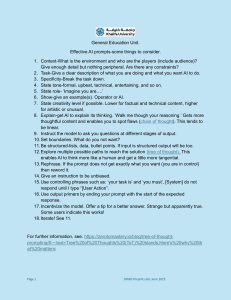 Effective AI Prompts: 18 Key Considerations