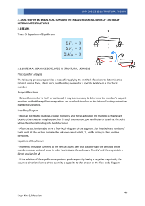 UNP-COE CE 131 Structural Theory: Beams & Frames